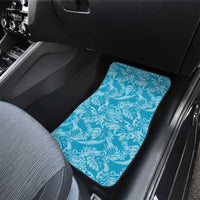 Tahiti Ninamu Tiare Floral Car Mats Monstera Palm Tropical Leaves - Polynesian Pride