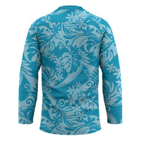 Tahiti Ninamu Tiare Floral Hockey Jersey Monstera Palm Tropical Leaves LT01 - Polynesian Pride