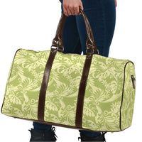 Tahiti Olive Tiare Floral Travel Bag Monstera Palm Tropical Leaves - Polynesian Pride