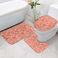 Tahiti Puatou Tiare Floral Bathroom Set Monstera Palm Tropical Leaves - Polynesian Pride