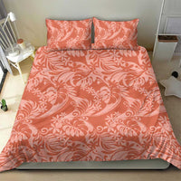 Tahiti Puatou Tiare Floral Bedding Set Monstera Palm Tropical Leaves - Polynesian Pride