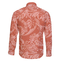 Tahiti Puatou Tiare Floral Family Matching Off The Shoulder Long Sleeve Dress and Hawaiian Shirt Monstera Palm Tropical Leaves LT01 - Polynesian Pride