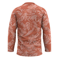 Tahiti Puatou Tiare Floral Hockey Jersey Monstera Palm Tropical Leaves LT01 - Polynesian Pride