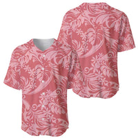 Tahiti Tarona Tiare Floral Baseball Jersey Monstera Palm Tropical Leaves - Polynesian Pride