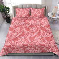 Tahiti Tarona Tiare Floral Bedding Set Monstera Palm Tropical Leaves - Polynesian Pride