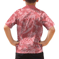 Tahiti Tarona Tiare Floral Family Matching Off Shoulder Short Dress and Hawaiian Shirt Monstera Palm Tropical Leaves LT01 - Polynesian Pride