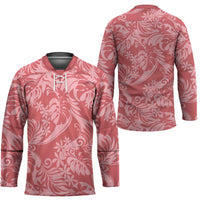 Tahiti Tarona Tiare Floral Hockey Jersey Monstera Palm Tropical Leaves LT01 - Polynesian Pride