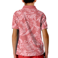 Tahiti Tarona Tiare Floral Kid Polo Shirt Monstera Palm Tropical Leaves - Polynesian Pride