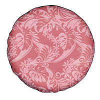 Tahiti Tarona Tiare Floral Spare Tire Cover Monstera Palm Tropical Leaves - Polynesian Pride