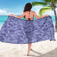 Tahiti Vareau Tiare Floral Sarong Monstera Palm Tropical Leaves - Polynesian Pride