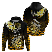 Hawaii Hoodie Polynesian Shark with Kakau Gold Version LT01 - Polynesian Pride