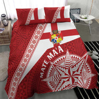 Tonga Rugby Mate Maa Bedding Set Ngatu Pattern