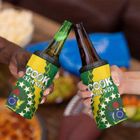 Cook Islands Rugby Kukis 4 in 1 Can Cooler Tumbler Circle Stars