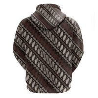 Yogyakarta Parang Batik Motifs Hoodie Indonesian Traditional Pattern