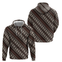 Yogyakarta Parang Batik Motifs Hoodie Indonesian Traditional Pattern