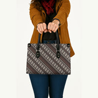 Yogyakarta Parang Batik Motifs Leather Bag Indonesian Traditional Pattern