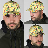 Hawaii Hula Girl Tropical Classic Cap Yellow Palaka