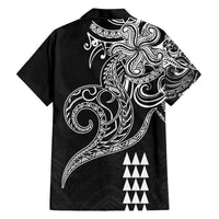 Hawaii Valentine Family Matching Short Sleeve Bodycon Dress and Hawaiian Shirt Kakau Polynesian Heart LT01 - Polynesian Pride