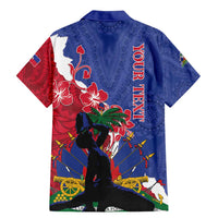 Personalised Haiti Le Marron Inconnu Family Matching Mermaid Dress and Hawaiian Shirt Dashiki Mix Polynesian Pattern