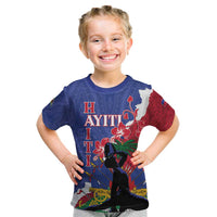 Personalised Haiti Le Marron Inconnu Kid T Shirt Dashiki Mix Polynesian Pattern
