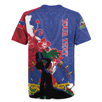 Personalised Haiti Le Marron Inconnu Rugby Jersey Dashiki Mix Polynesian Pattern