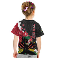 Personalised Ayiti Neg Marron Kid T Shirt Dashiki Mix Polynesian Pattern