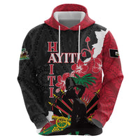 Personalised Ayiti Neg Marron Zip Hoodie Dashiki Mix Polynesian Pattern