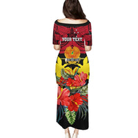 Personalised Papua New Guinea Puletasi Bird Of Paradise Mix Polynesian Pattern LT01 - Polynesian Pride