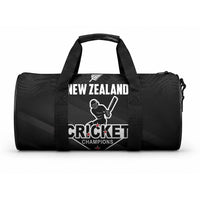 New Zealand Cricket Duffle Bag Aotearoa Black Cap Come On