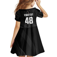 Custom New Zealand Cricket Family Matching Mermaid Dress and Hawaiian Shirt Aotearoa Black Cap Come On