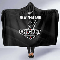 New Zealand Cricket Hooded Blanket Aotearoa Black Cap Come On