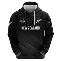 Custom New Zealand Cricket Hoodie Aotearoa Black Cap Come On