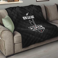 New Zealand Cricket Quilt Aotearoa Black Cap Come On