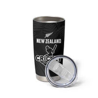 Custom New Zealand Cricket Tumbler Cup Aotearoa Black Cap Come On