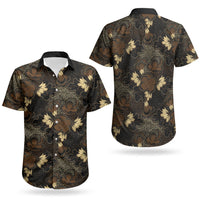 Javanese Batik Semen Couples Matching Summer Maxi Dress and Hawaiian Shirt Indonesian Traditional Pattern LT01 - Polynesian Pride