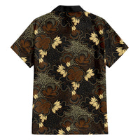 Javanese Batik Semen Family Matching Short Sleeve Bodycon Dress and Hawaiian Shirt Indonesian Traditional Pattern LT01 Dad's Shirt - Long Sleeve Black - Polynesian Pride