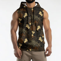 Javanese Batik Semen Sleeveless Hoodie Indonesian Traditional Pattern