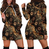 Batik Pedalaman Semen Lereng Style Hoodie Dress Indonesian Traditional Pattern