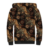 Batik Pedalaman Semen Lereng Style Sherpa Hoodie Indonesian Traditional Pattern