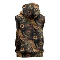 Batik Pedalaman Semen Lereng Style Sleeveless Zip Hoodie Indonesian Traditional Pattern