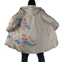 Beige Hawaii Lei Seashells Starfish Cloak Sandy Sylized - Polynesian Pride