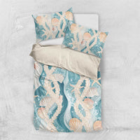 Hawaii Lei Seashells Starfish Bedding Set Fresh Summer Vibe - Polynesian Pride