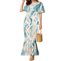 Hawaii Lei Seashells Starfish Mermaid Dress Fresh Summer Vibe - Polynesian Pride