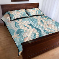 Hawaii Lei Seashells Starfish Quilt Bed Set Fresh Summer Vibe - Polynesian Pride