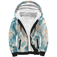 Hawaii Lei Seashells Starfish Sherpa Hoodie Fresh Summer Vibe - Polynesian Pride