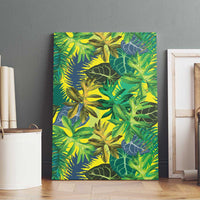 Hawaii Summer Tropical Leaves Canvas Wall Art - Polynesian Pride