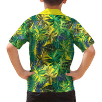 Hawaii Summer Tropical Leaves Family Matching Puletasi and Hawaiian Shirt - Polynesian Pride