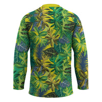 Hawaii Summer Tropical Leaves Hockey Jersey - Polynesian Pride