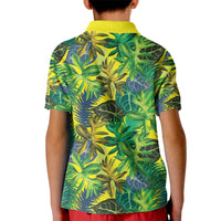 Hawaii Summer Tropical Leaves Kid Polo Shirt - Polynesian Pride