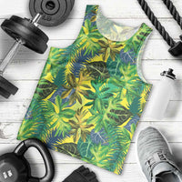 Hawaii Summer Tropical Leaves Men Tank Top - Polynesian Pride